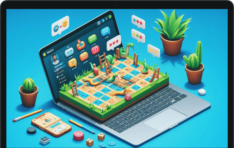 Online Snake and Ladders Game